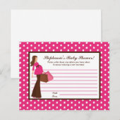 Schrijfbaar advies Kaart Roze Mod Mam Polka Dots (Voorkant / Achterkant)