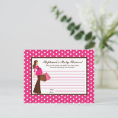 Schrijfbaar advies Kaart Roze Mod Mam Polka Dots (Staand voorkant)