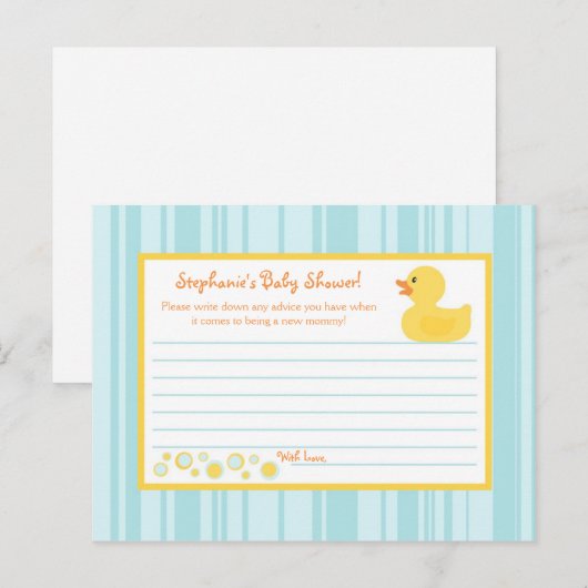 Schrijfbaar advies Kaart Rubber troebele bubbels (Voorkant / Achterkant)