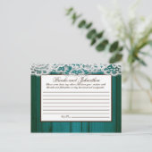 Schrijfbaar advies Kaart verstrooid Blauwgroen hou (Staand voorkant)