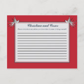 Schrijfbaar Advies Kaart Witte Duif Rood Blauw BG  (Voorkant)