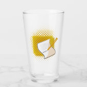 Schrijfbalk Glas (Achterkant)
