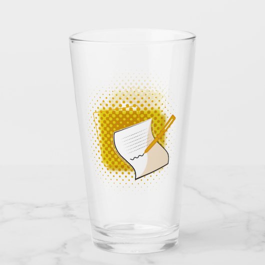 Schrijfbalk Glas (Voorkant)