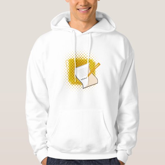 Schrijfbalk Hoodie (Voorkant)