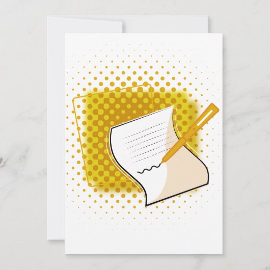 Schrijfbalk Kaart (Achterkant)