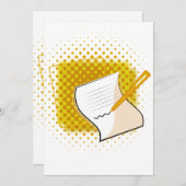 Schrijfbalk Kaart (Voorkant / Achterkant)