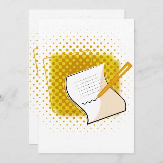 Schrijfbalk Kaart (Voorkant / Achterkant)