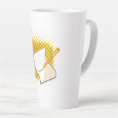 Schrijfbalk Latte Mok (Rechterhoek)
