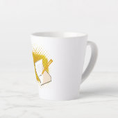 Schrijfbalk Latte Mok (Rechterhoek)