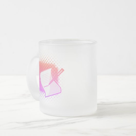 Schrijfbalk Matglas Koffiemok (Voorkant links)