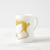 Schrijfbalk Porselein Kop (Voorkant rechts)