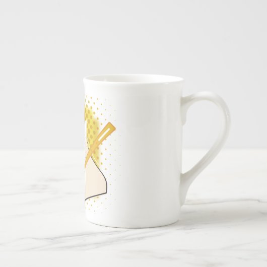 Schrijfbalk Porselein Kop (Rechts)