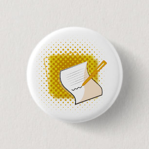 Schrijfbalk Ronde Button 3,2 Cm