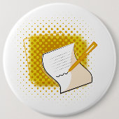 Schrijfbalk Ronde Button 6,0 Cm (Voorkant)