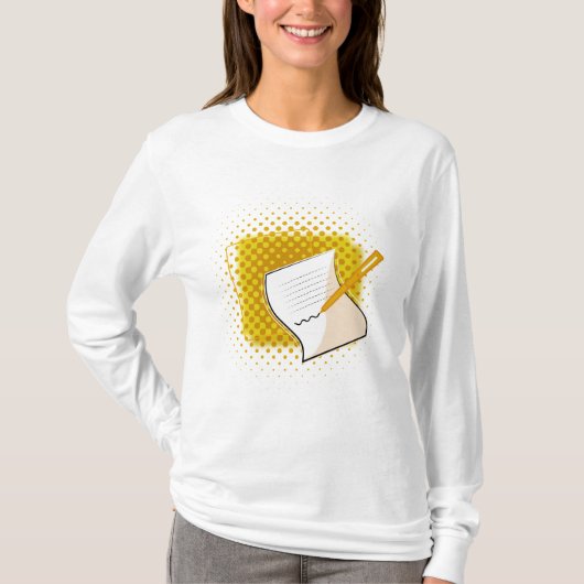 Schrijfbalk T-shirt (Voorkant)