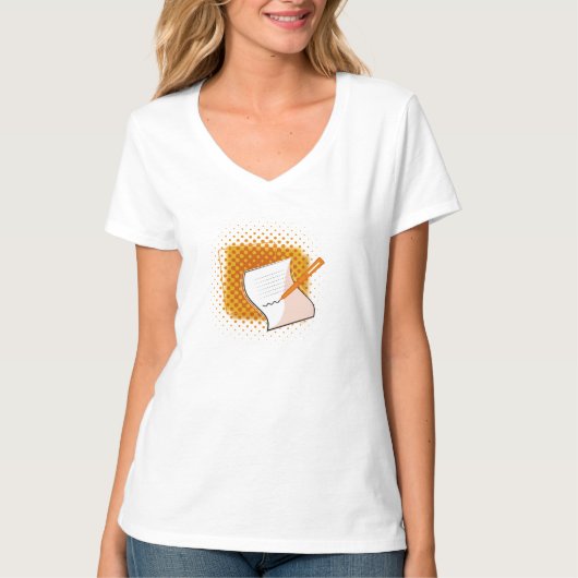 Schrijfbalk T-shirt (Voorkant)