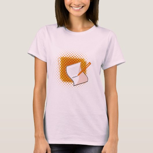 Schrijfbalk T-shirt (Voorkant)