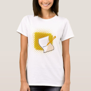 Schrijfbalk T-shirt