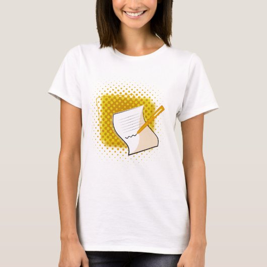Schrijfbalk T-shirt (Voorkant)