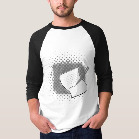 Schrijfbalk T-shirt (Voorkant)