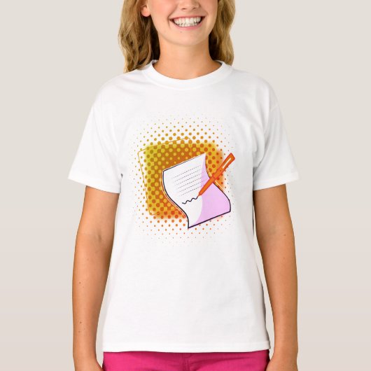 Schrijfbalk T-shirt (Voorkant)