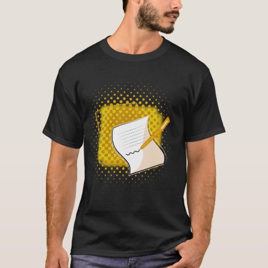 Schrijfbalk T-shirt (Voorkant)