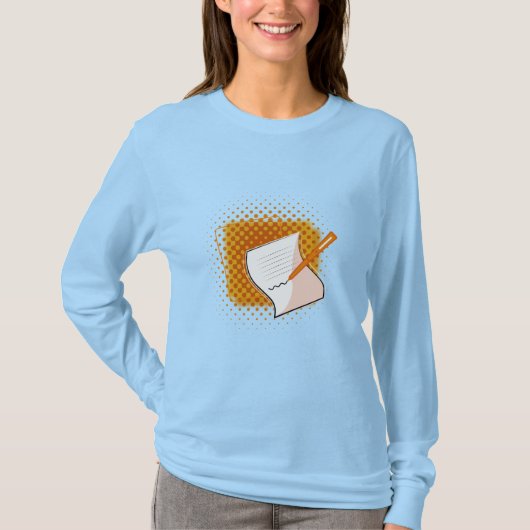 Schrijfbalk T-shirt (Voorkant)