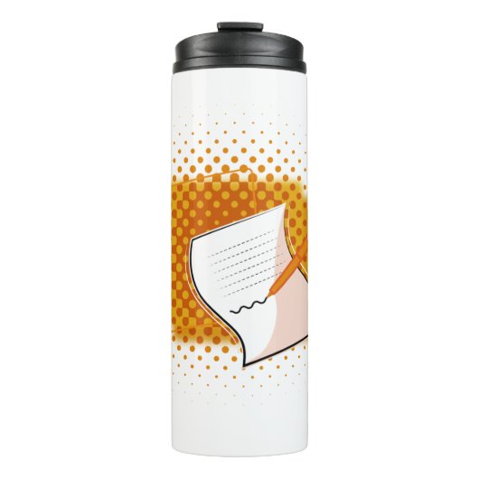 Schrijfbalk Thermosbeker (Voorkant)