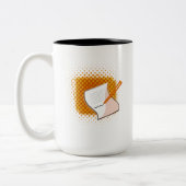 Schrijfbalk Tweekleurige Koffiemok (Links)