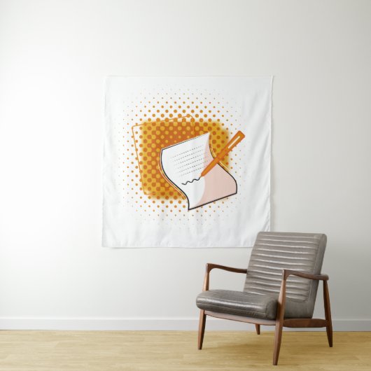 Schrijfbalk Wandkleed (In situ)