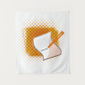 Schrijfbalk Wandkleed (Voorkant)
