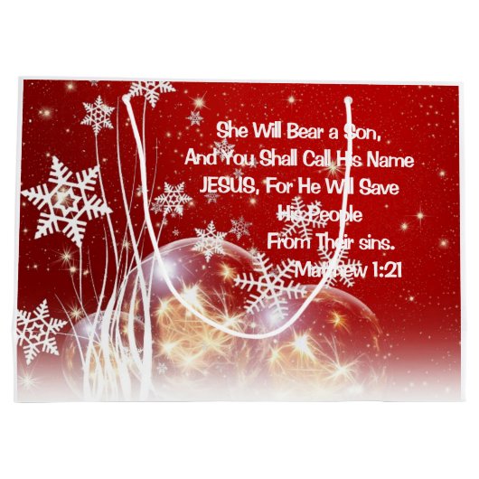 Schrijfbalken van Jezus Groot Cadeauzakje (Achterkant)