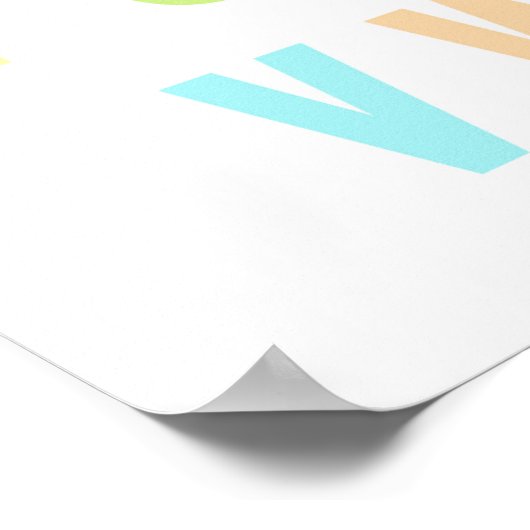 Schrijfbalken voor speelruimte poster (Hoek)