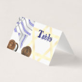 Schrijfbare Bat Mitzvah Tafelnummer Kaart (Achterkant)