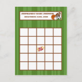 Schrijfbare Bingo Card All-Star Green Uitnodiging Briefkaart (Voorkant)