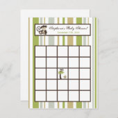 Schrijfbare Bingo Card Monkey Time Zoo Animal Uitnodiging Briefkaart (Voorkant / Achterkant)