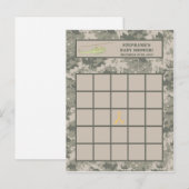 Schrijfbare Bingo Kaart ARMY ACU Camoflauge Digita (Voorkant / Achterkant)