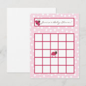 Schrijfbare Bingo Kaart Berry Garden Pink Lady Bug (Voorkant / Achterkant)