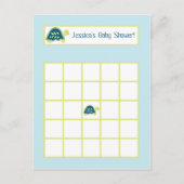 Schrijfbare Bingo Kaart Blauw Zee Schildpadden (Voorkant)