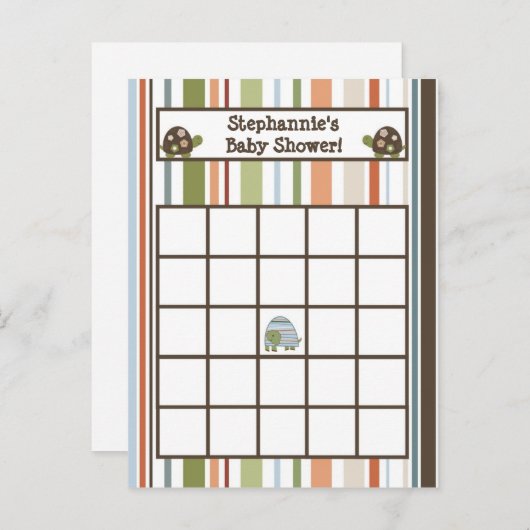 Schrijfbare Bingo Kaart Laguna Beach Turtle Frog P (Voorkant / Achterkant)