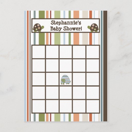 Schrijfbare Bingo Kaart Laguna Beach Turtle Frog P (Voorkant)