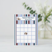 Schrijfbare Bingo Kaart Lil League Puppy Dog (Staand voorkant)