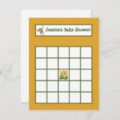 Schrijfbare Bingo Kaart Oerwoud Baby's (Voorkant / Achterkant)