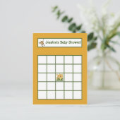 Schrijfbare Bingo Kaart Oerwoud Baby's (Staand voorkant)