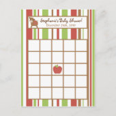 Schrijfbare Bingo Kaart Red Barn Farm Animals (Voorkant)