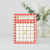 Schrijfbare Bingo Kaart Red Barn Farm Animals (Staand voorkant)