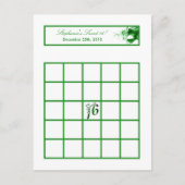 Schrijfbare Bingo Kaart Sweet 16 Green Party (Voorkant)