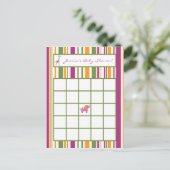 Schrijfbare Bingo Kaart Sweet Safari (Staand voorkant)