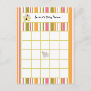 Schrijfbare Bingo Kaart Tropische Punch