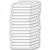 Schrijfbare boek Stack Lezen Log Tracker Labels (Voorkant)